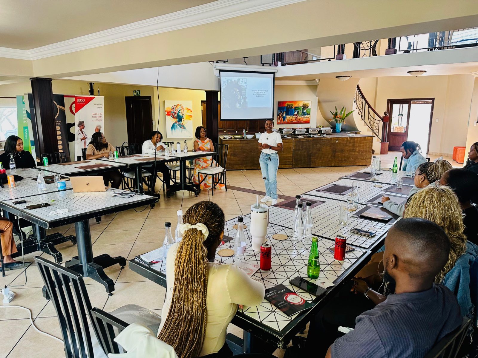 Rumbi facilitating a workshop session
